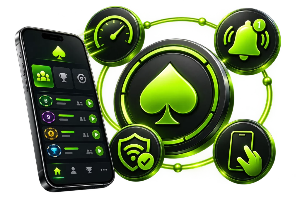 BCPoker app features push notifications multi-tabling