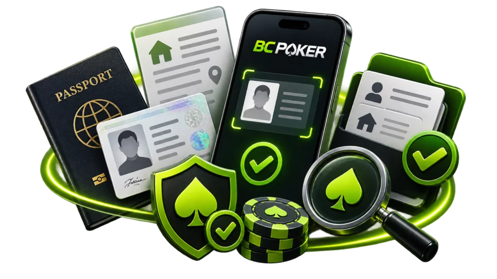 BCPoker KYC document verification requirements